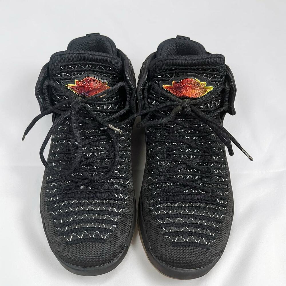 Air Jordan XXXII 32 Black Cat Kids Basketball Shoes Sz 4.5Y Streetwear Sneakers